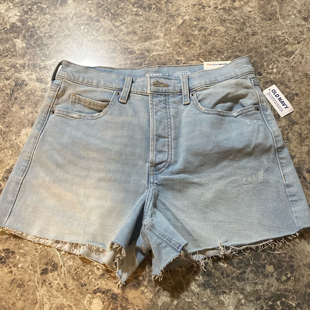 Washed out Jean shorts
